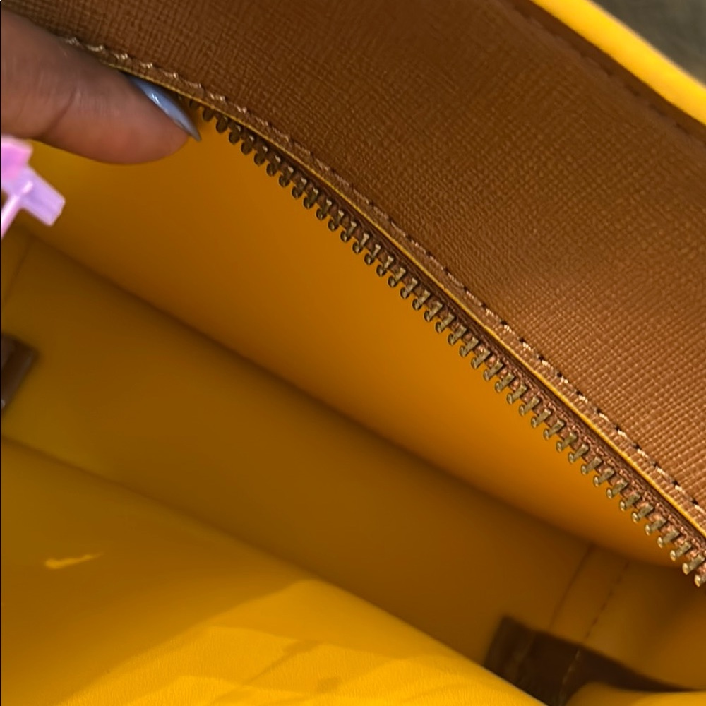 Brown and Yellow Women's Bag - Picture 3 of 5